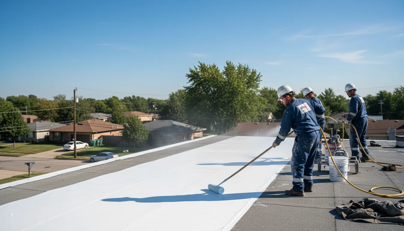 Commercial roof coating in Cushing, WI near me